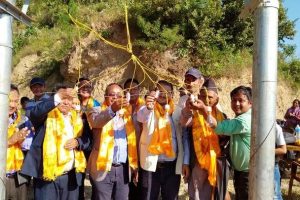 तेमालको मेच्छेगाउँमा ट्रान्सफर्मर उद्घाटन