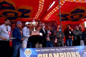 पाँचखाल प्रथम मेयर कपको उपाधी समाजकल्याणलाई