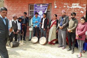 चौंरीदेउरालीमा दलितलाई आर्थिक अनुदान र पञ्चेबाजा वितरण,आयआर्जन बढ्ने विश्वास