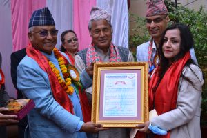 सञ्चारकर्मी एलिसा सम्मानित