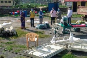 पाँचखाल नगरलाई लायन्सद्वारा आइसोलेसन बनाउन १० सेट वेड हस्तान्तरण