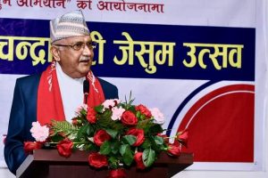 जेसुमको ‘भिराडिल–चन्द्रागिरि उत्सव’मा गुञ्जियो केपी ओलीको कविता  