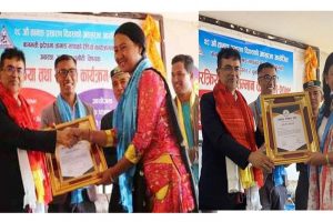 बलेफी र नेत्रवती डाब्जोङ गाउँपालिका उपाध्यक्षद्धय सम्मानित