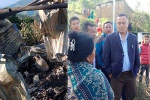 ठूलोपर्सेलमा भएको आगलागी क्षतिबारे पालिका अध्यक्ष लामाद्धारा अनुगमन,सहयोग गर्ने प्रतिवद्धता