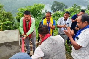 महाभारतका अध्यक्ष जिम्बाको सक्रियता : स्वास्थ्य केन्द्र र खानेपानी आयोजना एकसाथ उद्घाटन