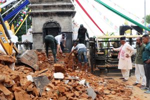 नमोबुद्ध नगरको एक्सन : हटाइयो नमोबुद्ध परिसरमा निर्माण गरिएका अनियमित संरचना