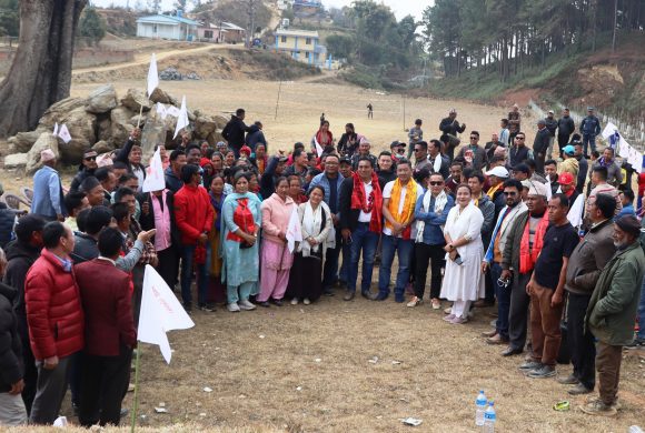 तेमालमा एमालेको घरदैलो अभियान सम्पन्न, सूर्य चिन्हमा मतदान गर्न तेमालेजनमा देखियो उत्साह-फोटो फिचरसहित