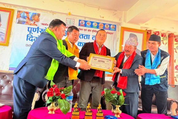 तेमाल गाउँपालिका पूर्ण खोप सुनिश्चितता गाउँपालिका घोषणा