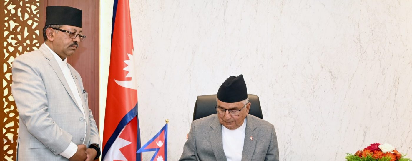 राष्ट्रपतिद्वारा विपद्सम्बन्धी अध्यादेश जारी